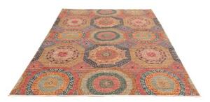 Tappeto Kairo Geometrico Rosso Mattone Blu 170x248 Cm