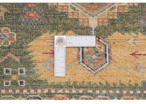 Tappeto Kazak Fine Geometrico Verde Petrolio Beige 82x123 Cm