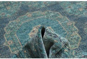 Tappeto Kairo Geometrico Verde Petrolio Beige 204x295 Cm