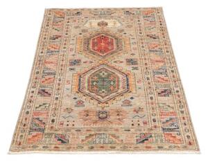 Tappeto Kazak Fine Stilizzato Beige Rosso 79x128 Cm