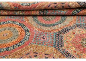 Tappeto Kairo Geometrico Rosso Mattone Blu 170x248 Cm