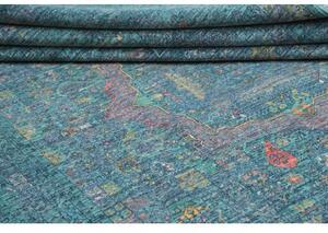 Tappeto Kairo Medaglione Verde Petrolio Grigio 209x298 Cm