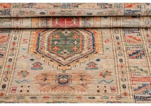 Tappeto Kazak Fine Stilizzato Beige Rosso 79x128 Cm