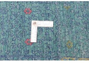 Tappeto Kairo Medaglione Verde Petrolio Grigio 209x298 Cm
