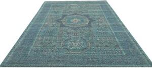 Tappeto Kairo Geometrico Verde Petrolio Beige 204x295 Cm