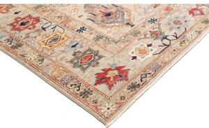 Tappeto Kazak Fine Stilizzato Grigio Chiaro Rosso 247x303 Cm