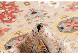 Tappeto Kazak Fine Stilizzato Grigio Chiaro Rosso 247x303 Cm