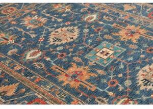 Tappeto Kazak Fine Stilizzato Blu Beige 172x240 Cm