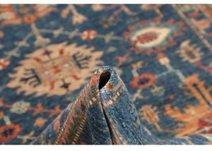 Tappeto Kazak Fine Stilizzato Blu Beige 172x240 Cm