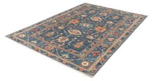 Tappeto Kazak Fine Stilizzato Blu Beige 172x240 Cm