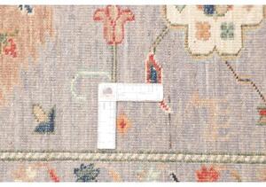 Tappeto Kazak Fine Stilizzato Grigio Chiaro Multicolore 150x203 Cm