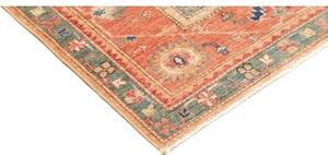 Tappeto Kazak Fine Stilizzato Arancione Blu 167x243 Cm