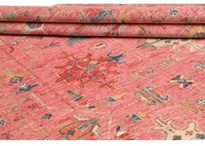 Tappeto Kazak Fine Stilizzato Rosa Blu 205x293 Cm