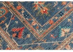 Tappeto Kazak Fine Stilizzato Blu Beige 172x240 Cm