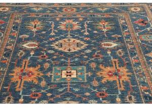 Tappeto Kazak Fine Stilizzato Blu Beige 172x240 Cm