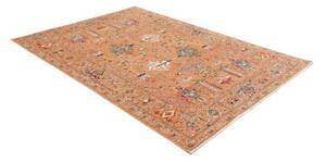 Tappeto Kazak Fine Stilizzato Terracotta Blu 172x237 Cm