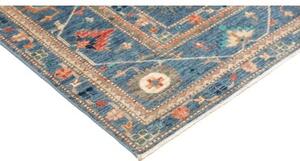 Tappeto Kazak Fine Stilizzato Blu Beige 172x240 Cm