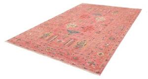 Tappeto Kazak Fine Stilizzato Rosa Blu 205x293 Cm