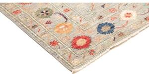 Tappeto Kazak Fine Stilizzato Grigio Chiaro Multicolore 150x203 Cm