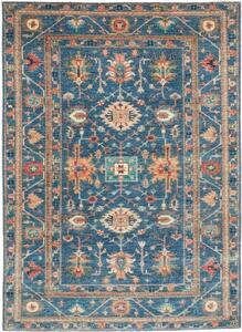 Tappeto Kazak Fine Stilizzato Blu Beige 172x240 Cm
