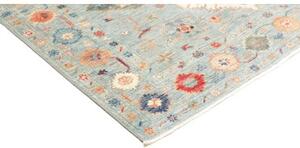 Tappeto Kazak Fine Stilizzato Celeste Beige 145x200 Cm