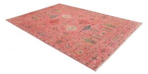 Tappeto Kazak Fine Stilizzato Rosa Blu 205x293 Cm
