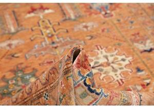 Tappeto Kazak Fine Stilizzato Terracotta Blu 172x237 Cm