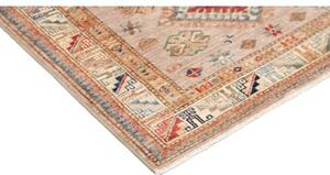 Tappeto Kazak Fine Geometrico Beige Blu 101x148 Cm