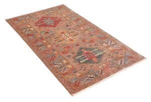 Tappeto Kazak Fine Geometrico Beige Rosso Mattone 82x140 Cm