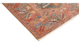 Tappeto Kazak Fine Geometrico Beige Rosso Mattone 82x140 Cm