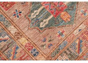 Tappeto Kazak Fine Geometrico Beige Rosso Mattone 82x140 Cm