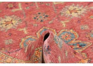 Tappeto Kazak Fine Stilizzato Rosa Blu 126x189 Cm