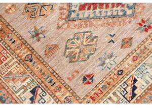 Tappeto Kazak Fine Geometrico Beige Blu 101x148 Cm