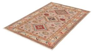 Tappeto Kazak Fine Geometrico Beige Blu 101x148 Cm