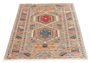 Tappeto Kazak Fine Geometrico Grigio Beige 82x123 Cm