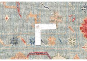 Tappeto Kazak Fine Stilizzato Celeste Beige 145x200 Cm