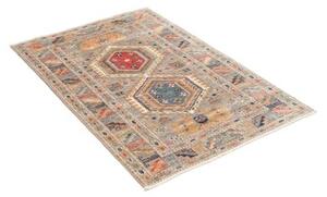 Tappeto Kazak Fine Geometrico Grigio Beige 82x123 Cm