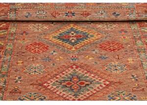 Tappeto Kazak Fine Stilizzato Rosso Mattone Blu 102x148 Cm