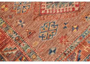 Tappeto Kazak Fine Stilizzato Rosso Mattone Blu 102x148 Cm