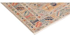 Tappeto Kazak Fine Geometrico Grigio Beige 82x123 Cm