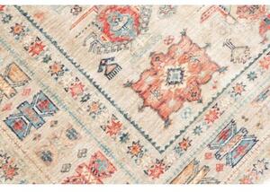 Tappeto Kazak Fine Stilizzato Beige Rosso Mattone 171x245 Cm