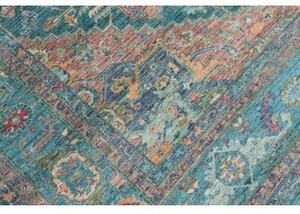 Tappeto Zigler Fine Stilizzato Verde Petrolio Beige 241x321 Cm