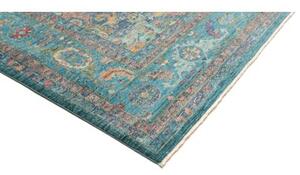 Tappeto Zigler Fine Stilizzato Verde Petrolio Beige 241x321 Cm