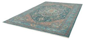 Tappeto Zigler Fine Stilizzato Verde Petrolio Beige 241x321 Cm
