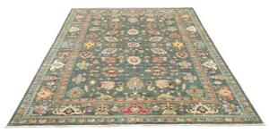 Tappeto Zigler Fine Floreale Verde Petrolio Beige 165x233 Cm