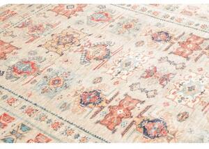 Tappeto Kazak Fine Stilizzato Beige Rosso Mattone 171x245 Cm