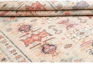 Tappeto Kazak Fine Stilizzato Beige Rosso Mattone 171x245 Cm
