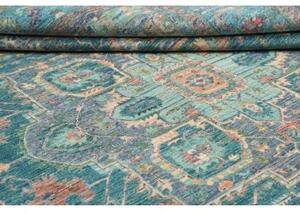 Tappeto Zigler Fine Stilizzato Verde Petrolio Beige 241x321 Cm