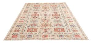 Tappeto Kazak Fine Stilizzato Beige Rosso Mattone 171x245 Cm