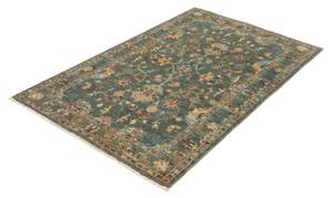 Tappeto Zigler Fine Floreale Verde Petrolio Blu 97x154 Cm